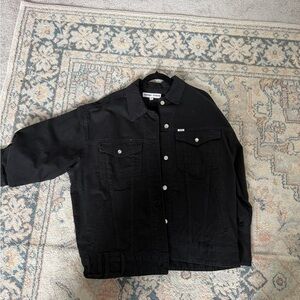 Staud x Wrangler Black Denim Jacket